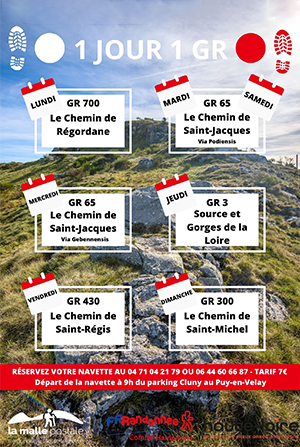 1 jour 1 GR - Comité Départemental de Randonnée Haute-Loire