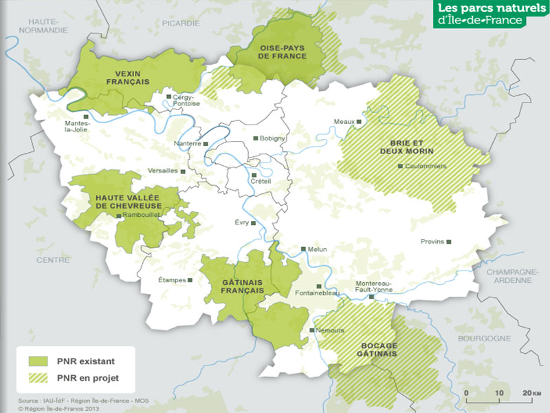 Parcs naturels régionaux d'Île-de-France