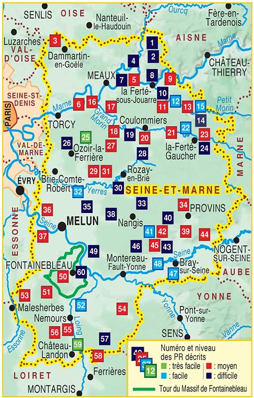 Topoguide, la Seine-et-Marne à pied