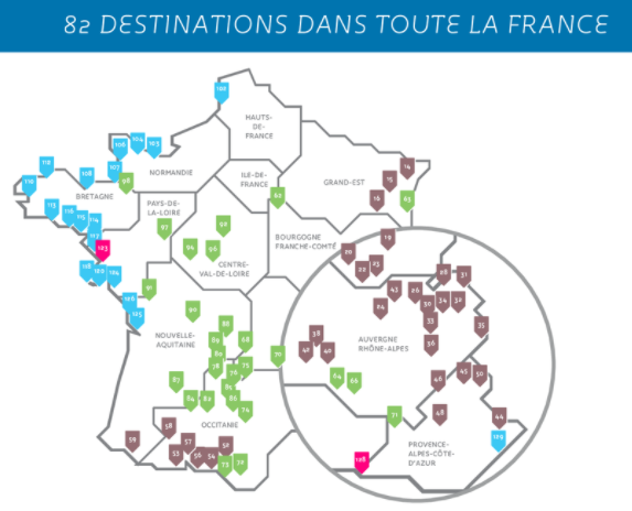 Cap France - 82 destinations rando dans toute la France