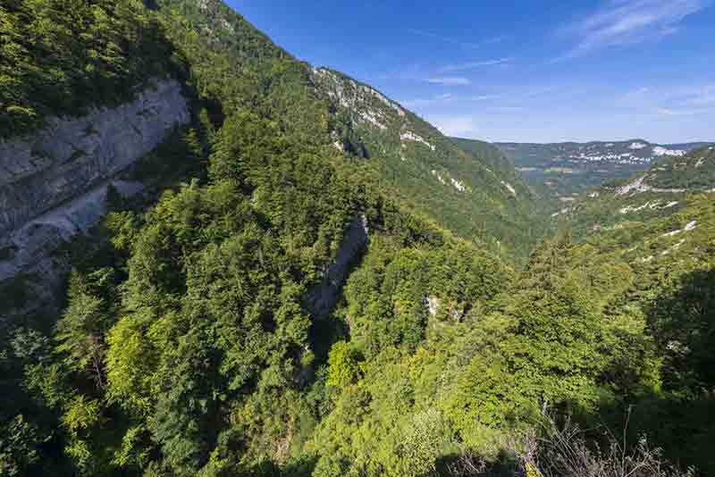 Gorges du Flumen, randonnée dans le Haut Jura - Crédit GUIZIOU Franck / hemis.fr