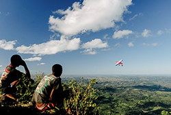 Above the big island