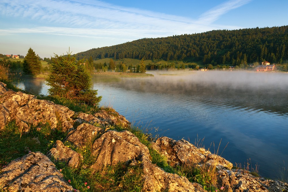 Lac des Rousses.© Stéphane Godin/Jura Tourisme.Date de fin de droits : 31/12/2019. Droits d'utilisation : Jura Tourisme, CD39, Presse