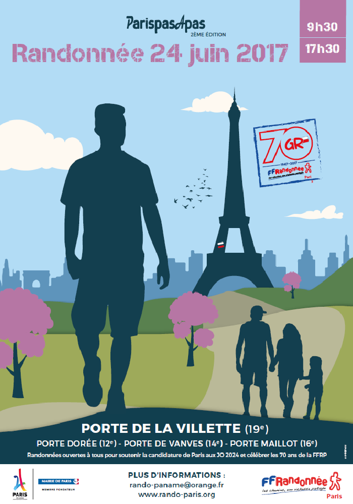 Paris pas à pas, randonnée inaugurale le long du GR 2024