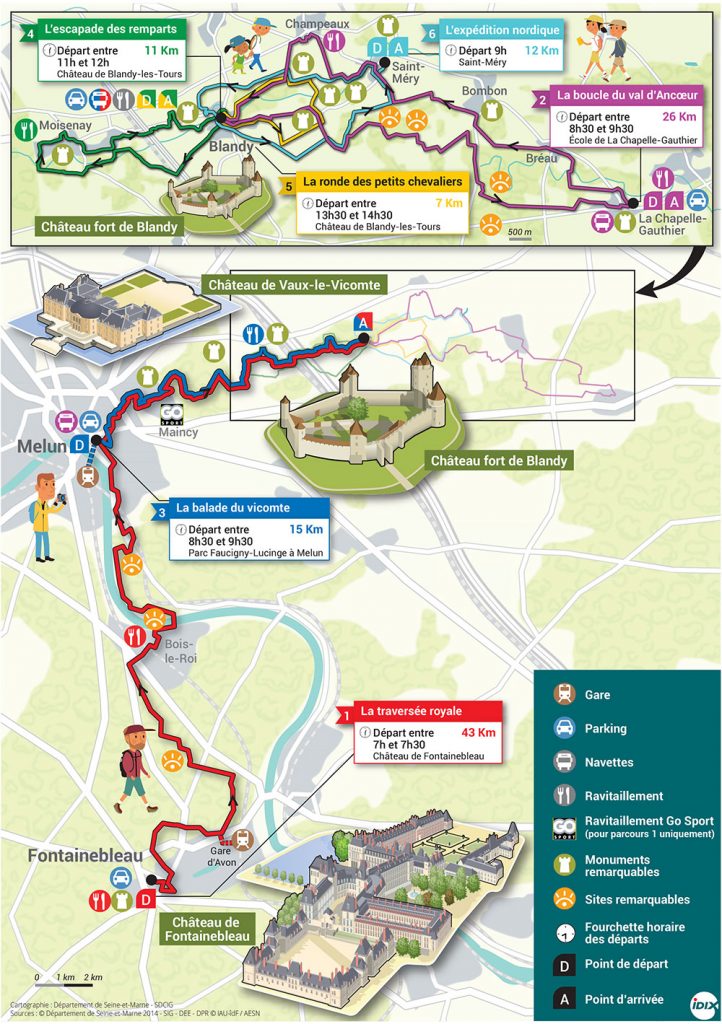 Plan - Rando des 3 châteaux