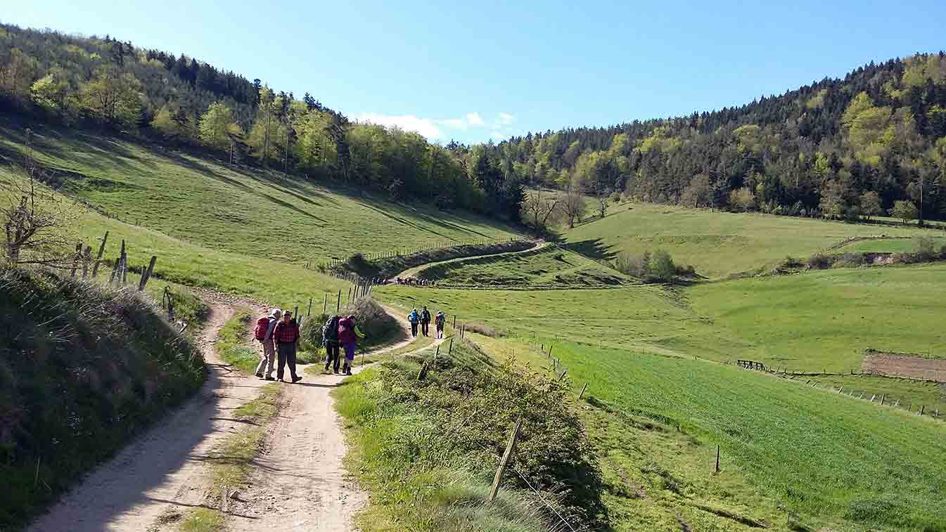 Gisèle et Robert sur le GR 42, crédit : https://gr42iti.blogspot.fr/