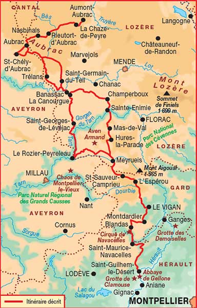 Topoguide le chemin de Saint-Guilhem-le-Désert, verso