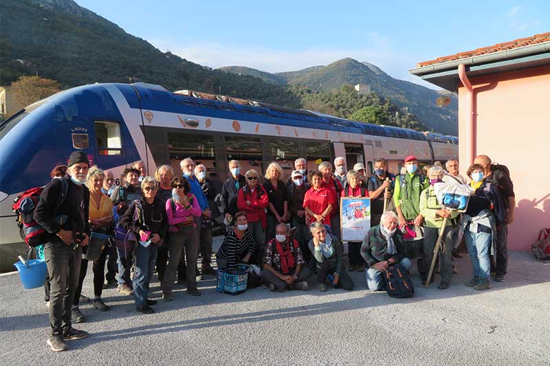 photos de l'opération menée par la FFRandonnée Alpes-Maritimes