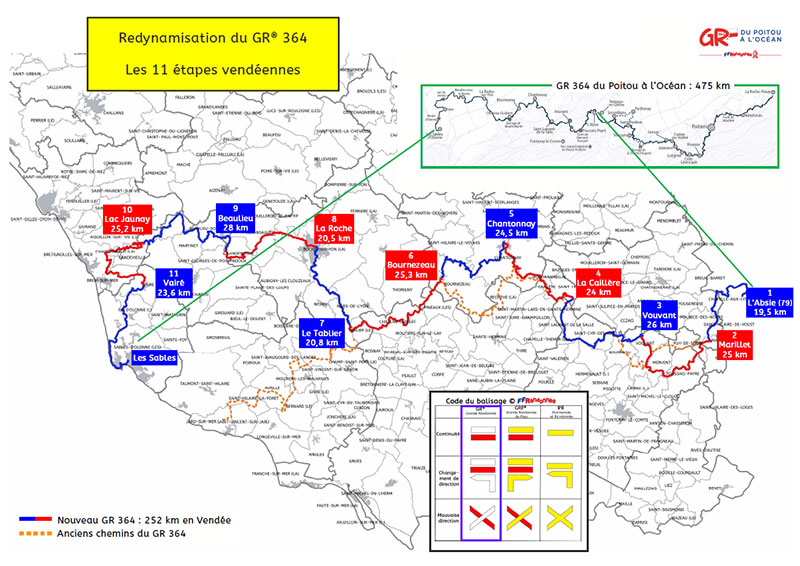 Appel à projet solidaire - modification du tracé du GR® 364 en Vendée