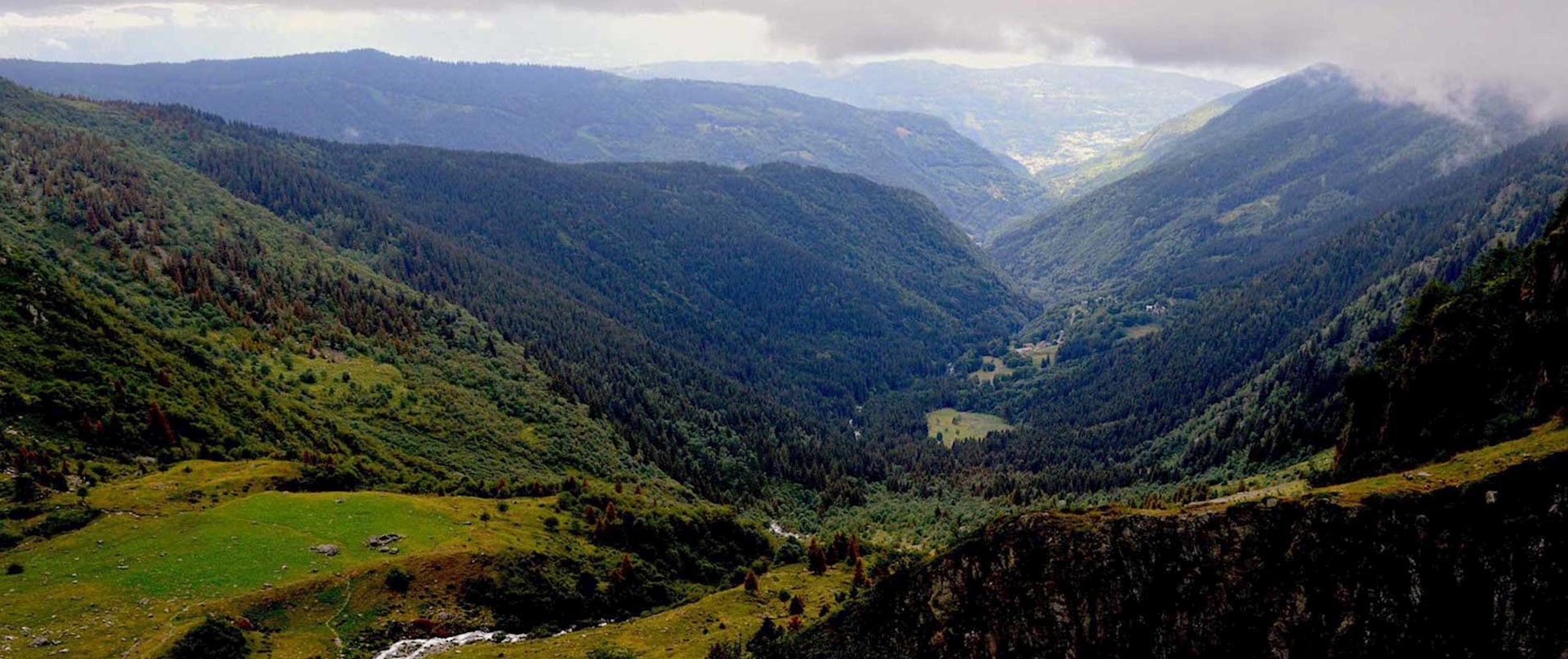 Vue depuis le gîte de l'alpage de l'Oule. © Sylvain BAZIN