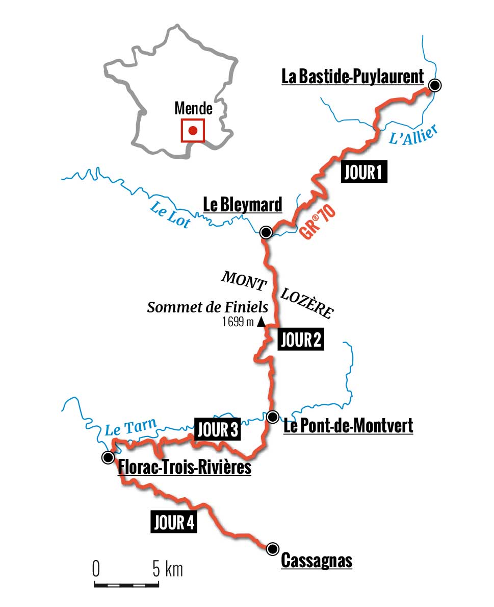 LE CHEMIN DE STEVENSON : RANDONNÉE SUR LE GR70