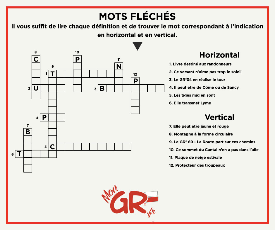 Mots fléchés - MonGR