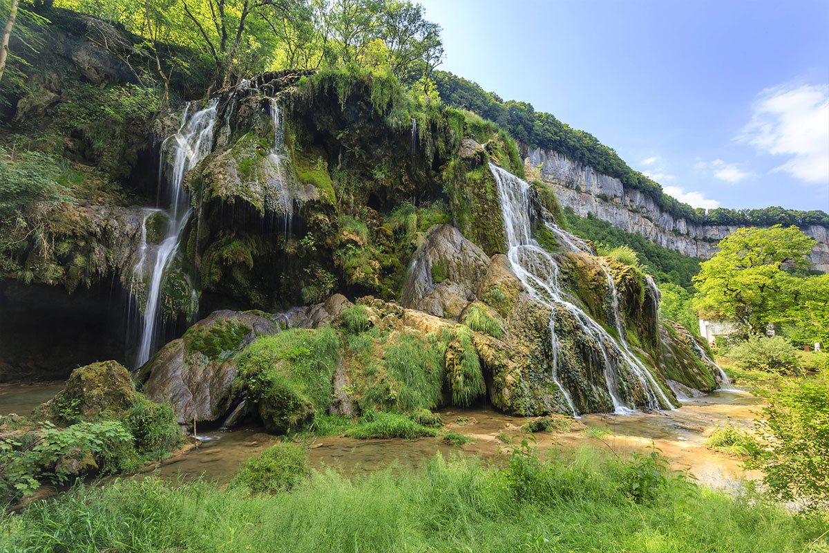 Baume-les-Messieurs, labellisé Les Plus Beaux Villages de France, cascades des tufs © Hervé Lenain / HEMIS