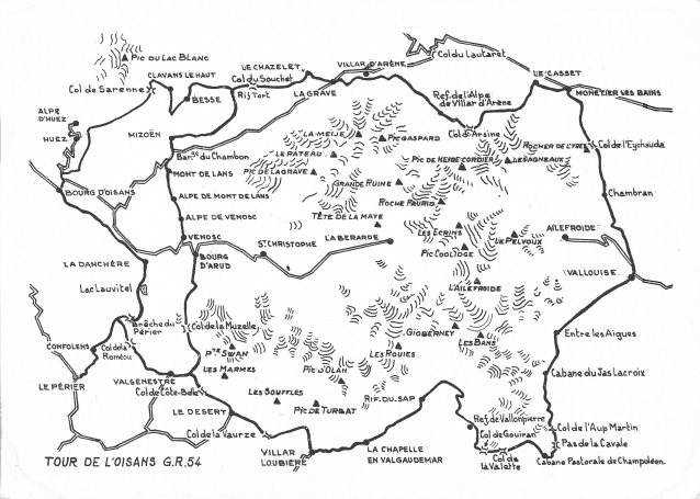 2ème édition du topoguide GR® 54 datant de 1967