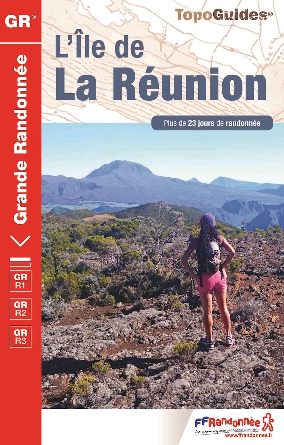 couverture topoguide ffrandonnee ile de la reunion GR