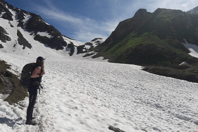 Aline Varinot randonnée dans la neige - © Aline Varinot
