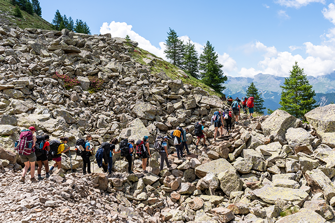 Partie rocheuse sur la Grande Traversée du Mercantour - Fin de la Grande Traversée du Mercantour - © Summit Média