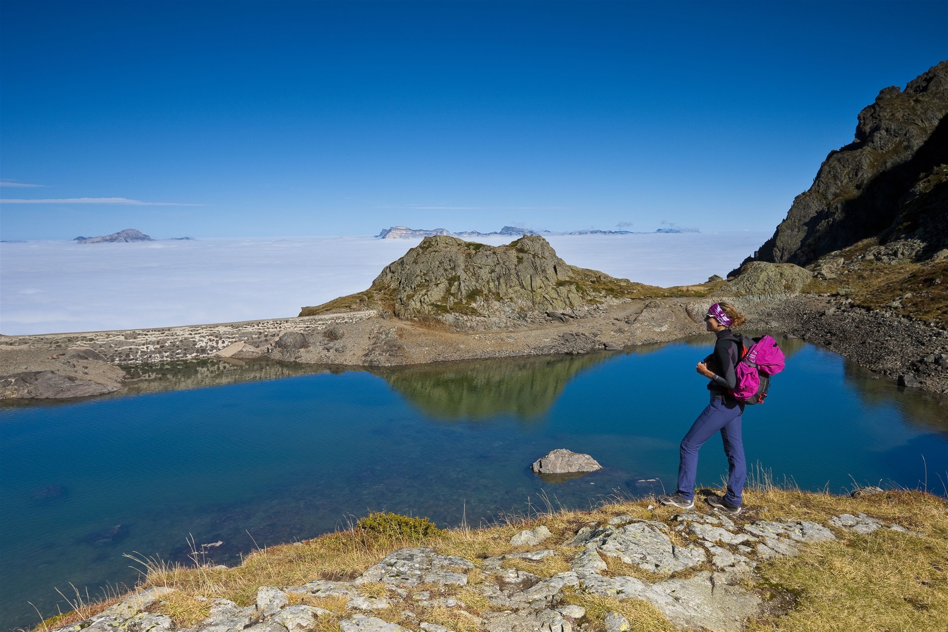 Le Lac du Crozet en massif de Belledonne. Crédit : Montico Lionel / hemis.fr