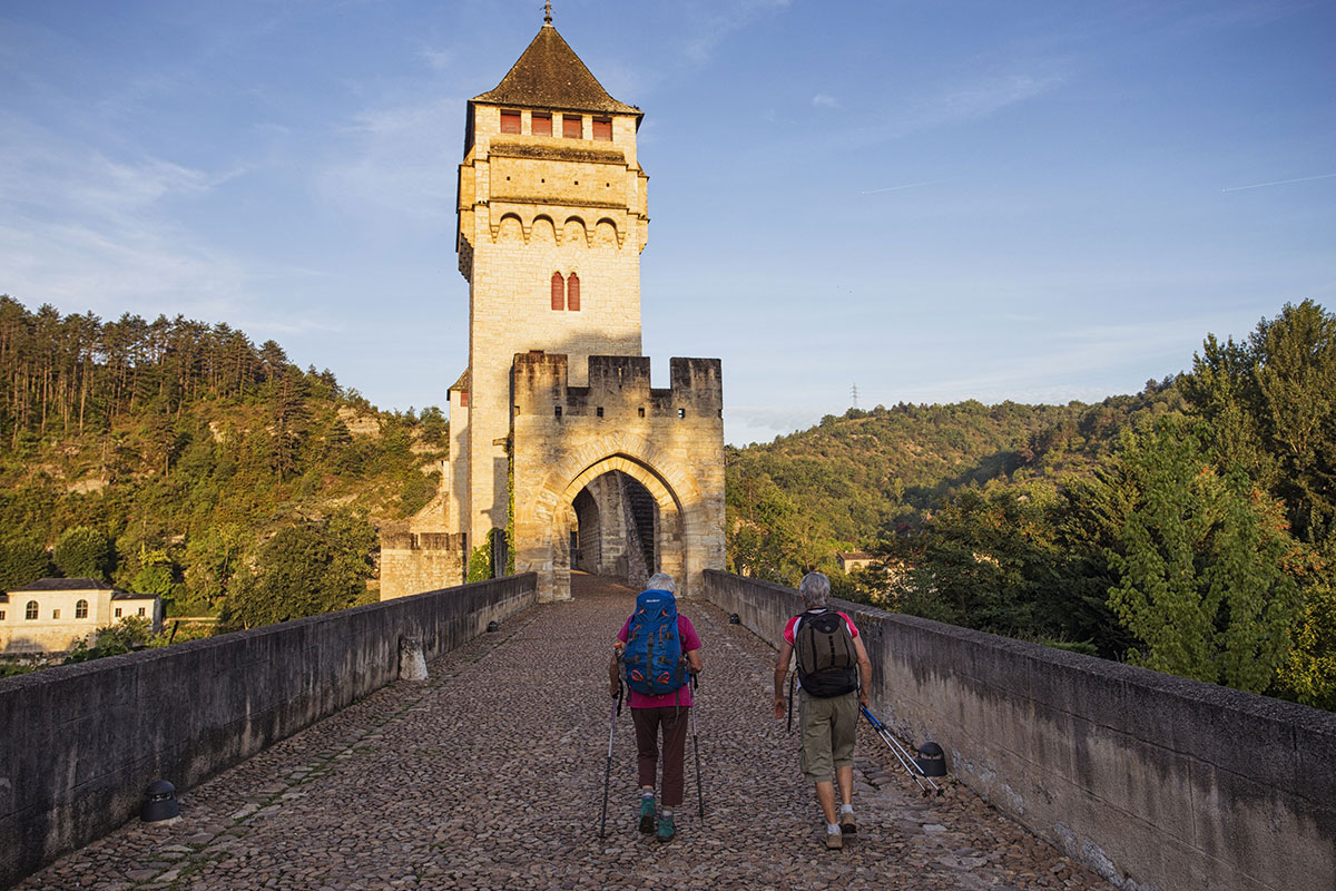 Cahors (Lot), Pont Valentré, pont fortifié du XIVe siècle. Crédit : Barrere Jean-Marc / hemis.fr