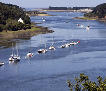 MonGR - GR34 - L’Aber-Wrac’h, le plus grand des Abers bretons. Crédit : Office de tourisme Pays des Abers