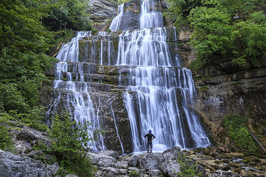 Jura, Menétrux-en-Joux, cascades du Hérisson. Crédit : Lenain Hervé / hemis.fr